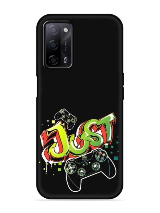 Graffiti Gamepad Illustration Embossed Soft Silicone Case for Oppo A53S (5G) Zapvi