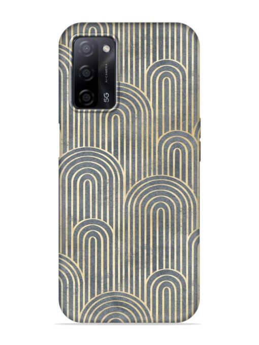 Art Deco Style Embossed Soft Silicone Case for Oppo A53S (5G) Zapvi