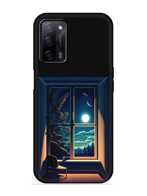 Night View At Window Embossed Soft Silicone Case for Oppo A53S (5G)