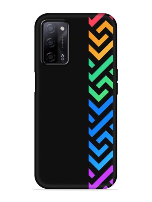 Colorshape Stripes Embossed Soft Silicone Case for Oppo A53S (5G) Zapvi