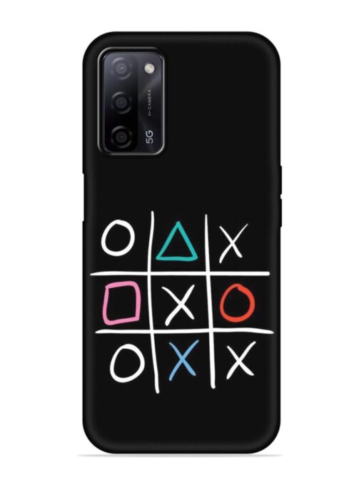 Super Neon Tic-Tac-Toe Embossed Soft Silicone Case for Oppo A53S (5G)