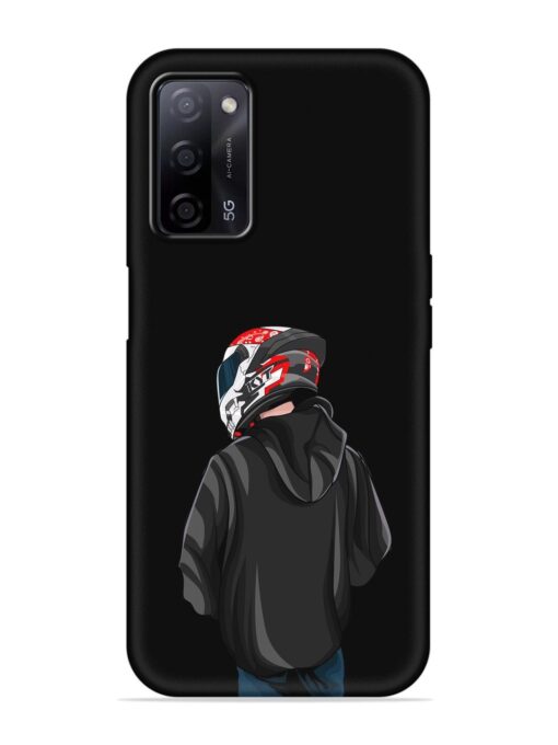 Motorcycle Rider Embossed Soft Silicone Case for Oppo A53S (5G) Zapvi