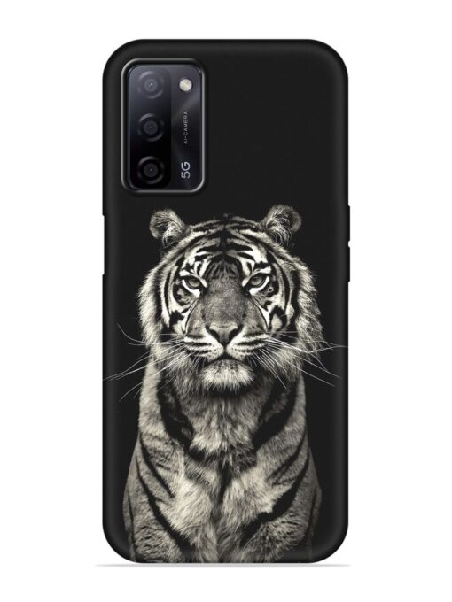 Tiger Art Embossed Soft Silicone Case for Oppo A53S (5G) Zapvi