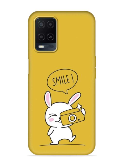 Hey Smile Please Embossed Soft Silicone Case for Oppo A54 Zapvi