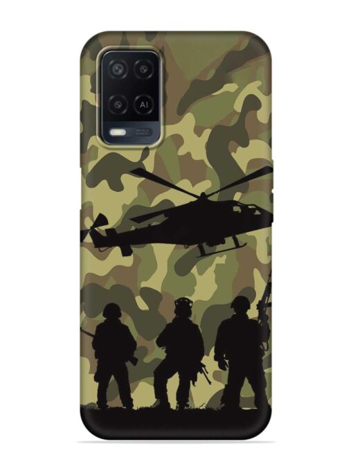 Army Heros Embossed Soft Silicone Case for Oppo A54