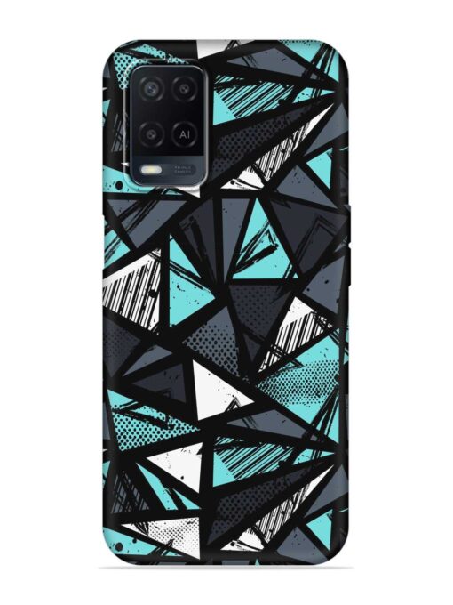 Abstract Seamless Embossed Soft Silicone Case for Oppo A54 Zapvi