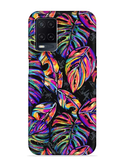 Tropical Seamless Vector Embossed Soft Silicone Case for Oppo A54