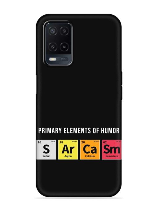 Primary Elements Humor Embossed Soft Silicone Case for Oppo A54 Zapvi