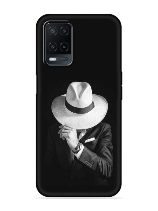 Men Under Hat Embossed Soft Silicone Case for Oppo A54 Zapvi