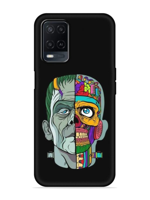 Men Vs Skull Embossed Soft Silicone Case for Oppo A54