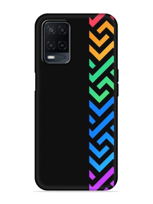 Colorshape Stripes Embossed Soft Silicone Case for Oppo A54