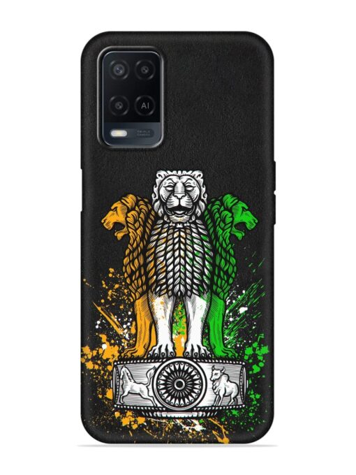 Pillars Of Ashoka Embossed Soft Silicone Case for Oppo A54 Zapvi