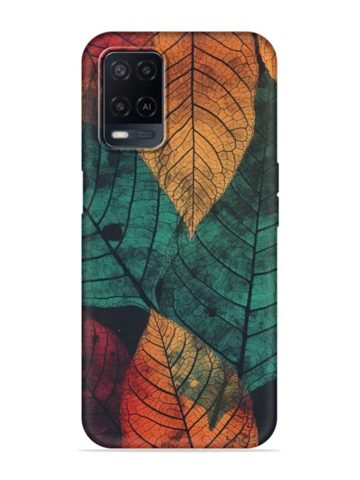 Leaves Artwork Embossed Soft Silicone Case for Oppo A54