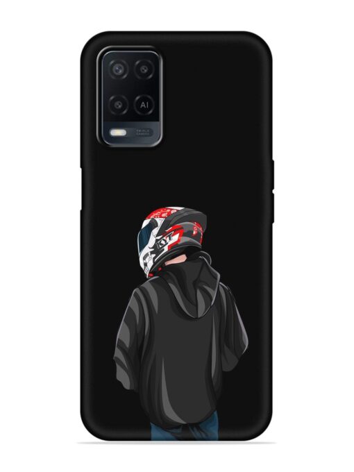 Motorcycle Rider Embossed Soft Silicone Case for Oppo A54 Zapvi