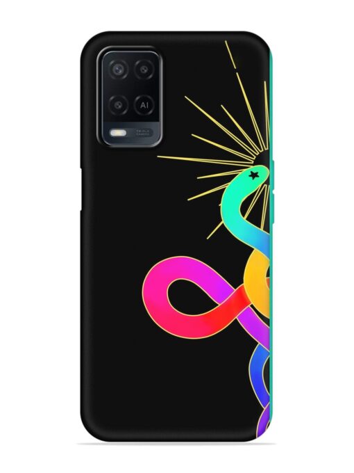 Art Geometric Abstraction Embossed Soft Silicone Case for Oppo A54