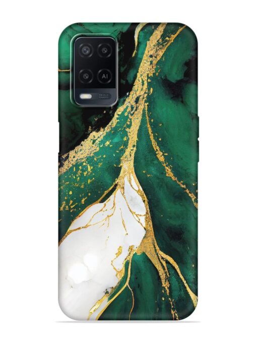 Blue Marble Art Embossed Soft Silicone Case for Oppo A54