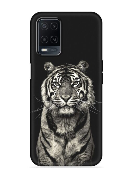 Tiger Art Embossed Soft Silicone Case for Oppo A54 Zapvi