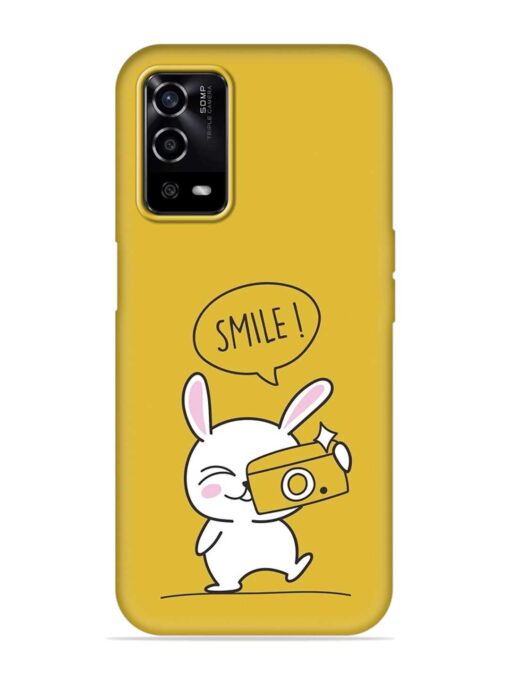 Hey Smile Please Embossed Soft Silicone Case for Oppo A55 Zapvi