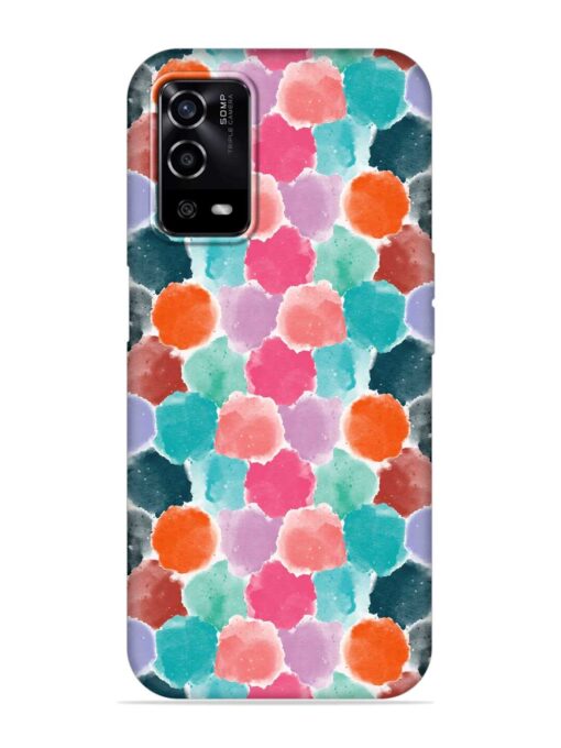 Colorful Seamless Pattern Embossed Soft Silicone Case for Oppo A55 Zapvi