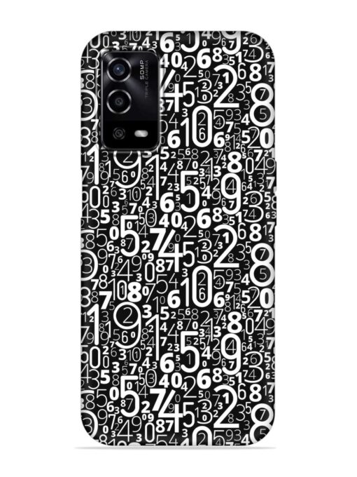 Many Numbers Different Embossed Soft Silicone Case for Oppo A55