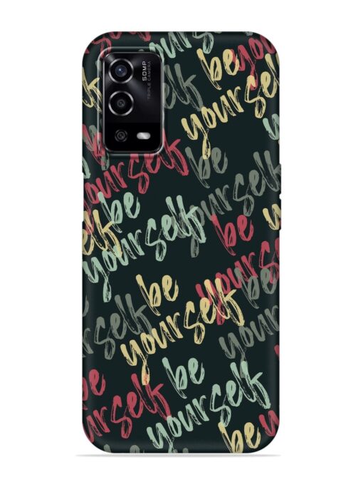 Yourself Seamless Embossed Soft Silicone Case for Oppo A55 Zapvi