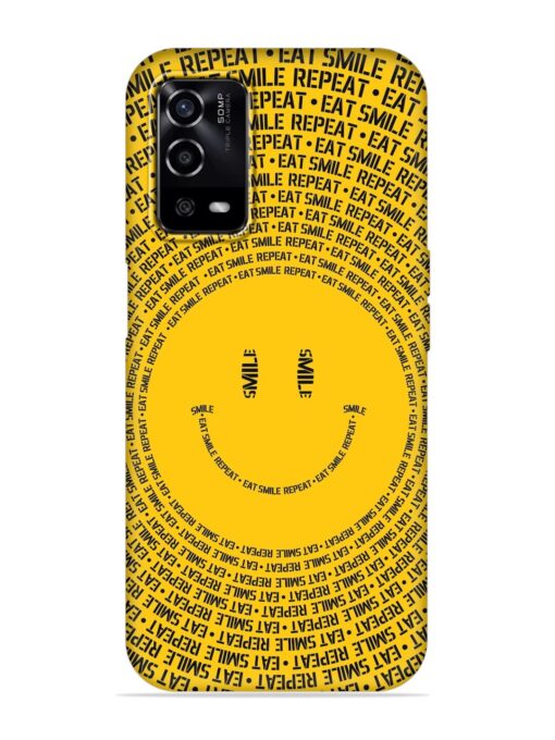 Smiley Embossed Soft Silicone Case for Oppo A55 Zapvi