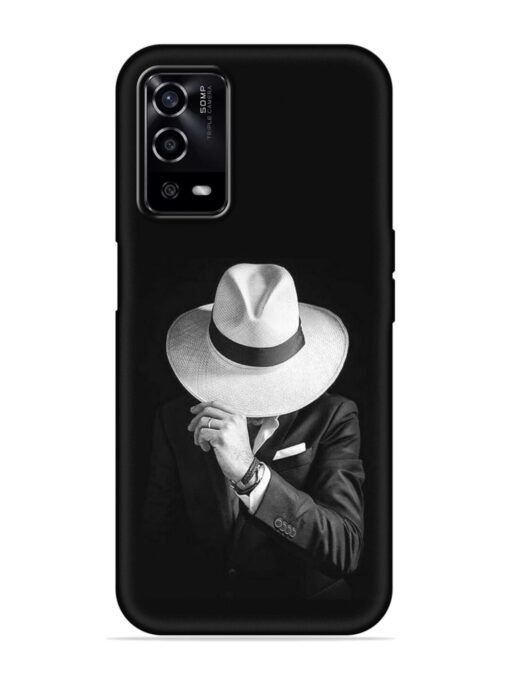 Men Under Hat Embossed Soft Silicone Case for Oppo A55 Zapvi