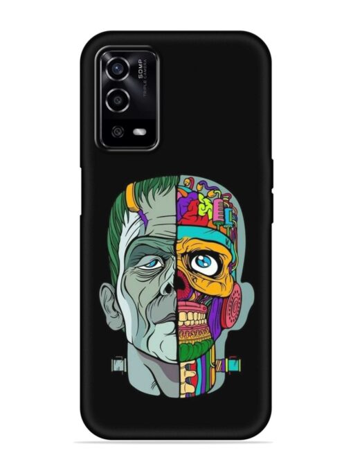 Men Vs Skull Embossed Soft Silicone Case for Oppo A55 Zapvi