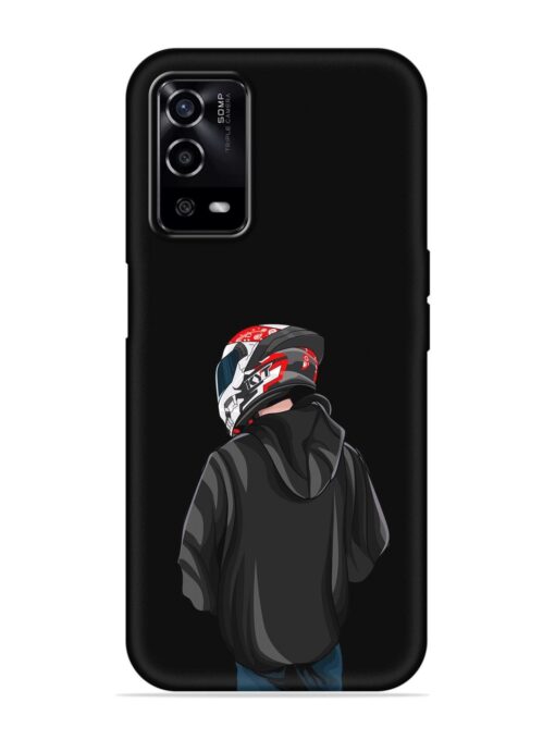 Motorcycle Rider Embossed Soft Silicone Case for Oppo A55 Zapvi