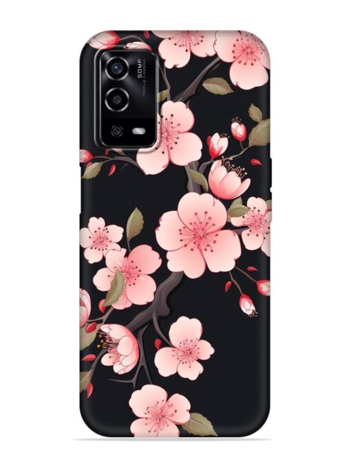 Cherry Blossom Embossed Soft Silicone Case for Oppo A55