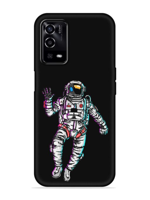 Spaceman Embossed Soft Silicone Case for Oppo A55 Zapvi