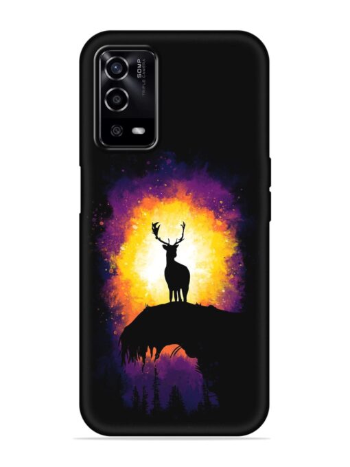 Elk Animal Art Embossed Soft Silicone Case for Oppo A55 Zapvi