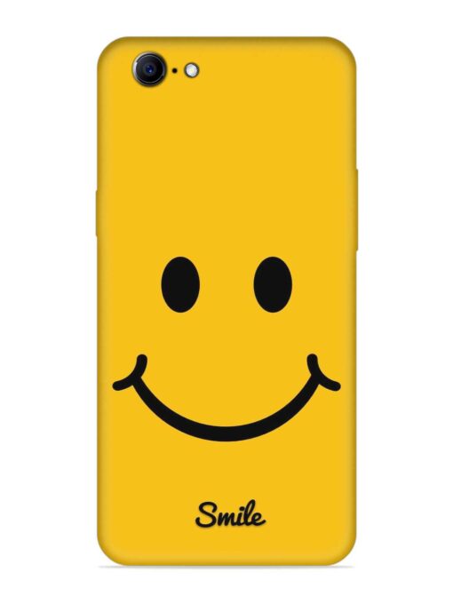 Yellow Smiley Embossed Soft Silicone Case for Oppo A57 (2016) Zapvi