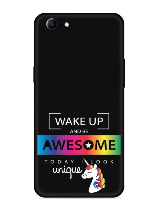 Inspirational Quote Unicorn Embossed Soft Silicone Case for Oppo A57 (2016) Zapvi