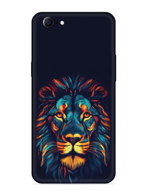 Colorful Lion Embossed Soft Silicone Case for Oppo A57 (2016)