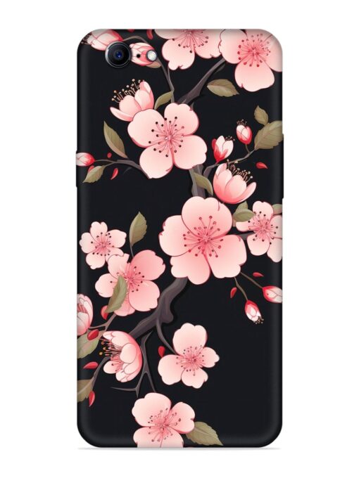 Cherry Blossom Embossed Soft Silicone Case for Oppo A57 (2016) Zapvi