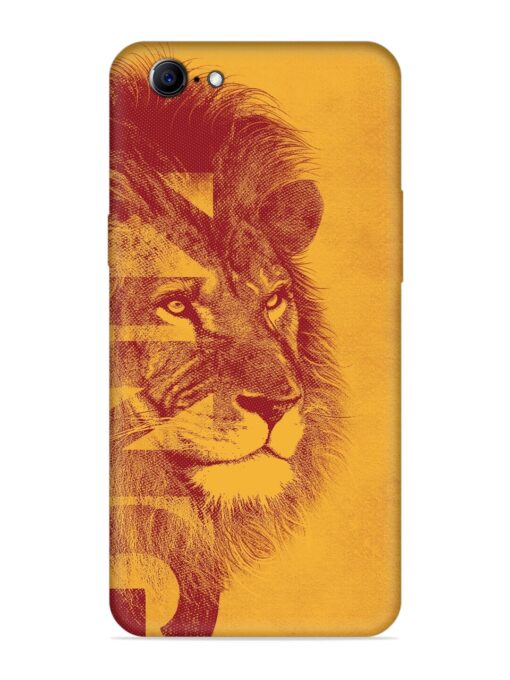 Gold Lion Crown Art Embossed Soft Silicone Case for Oppo A57 (2016) Zapvi