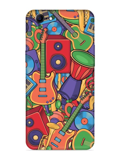 Colorful Music Art Embossed Soft Silicone Case for Oppo A57 (2016)