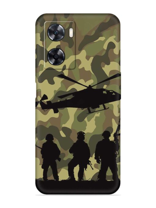 Army Heros Embossed Soft Silicone Case for Oppo A57 (4G)