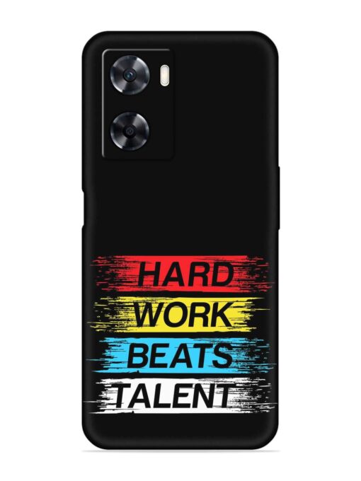 Hard Work Beats Embossed Soft Silicone Case for Oppo A57 (4G)