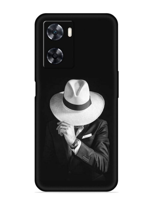 Men Under Hat Embossed Soft Silicone Case for Oppo A57 (4G)