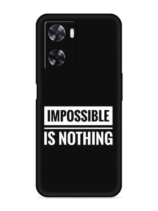 Impossible Is Nothing Embossed Soft Silicone Case for Oppo A57 (4G) Zapvi