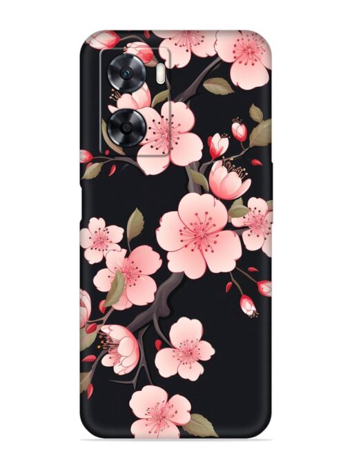 Cherry Blossom Embossed Soft Silicone Case for Oppo A57 (4G) Zapvi