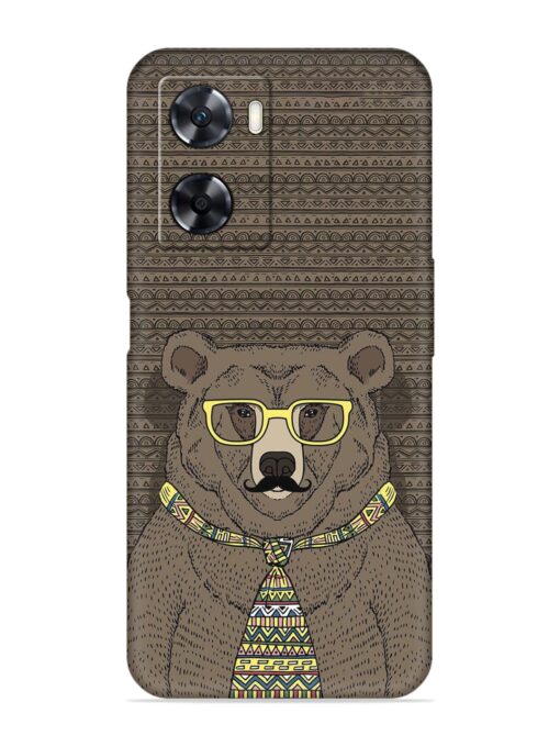 Grizzly Bear Embossed Soft Silicone Case for Oppo A57 (4G)