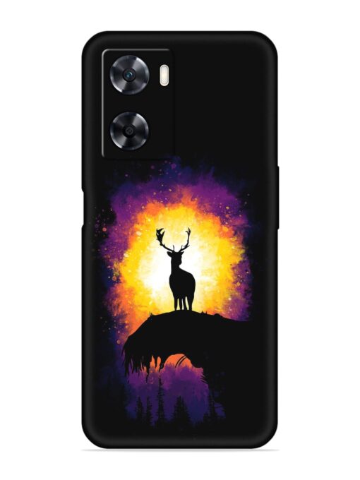 Elk Animal Art Embossed Soft Silicone Case for Oppo A57 (4G)