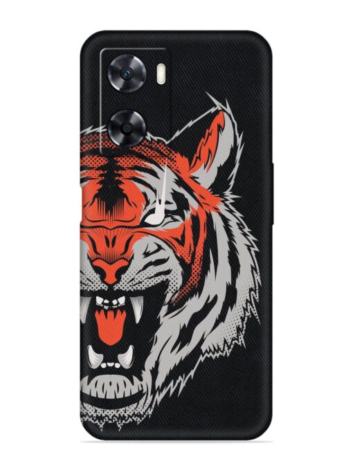 Tiger Aggression Embossed Soft Silicone Case for Oppo A57 (4G) Zapvi