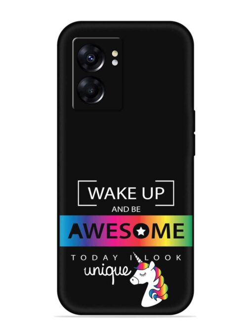 Inspirational Quote Unicorn Embossed Soft Silicone Case for Oppo A57 (5G) Zapvi