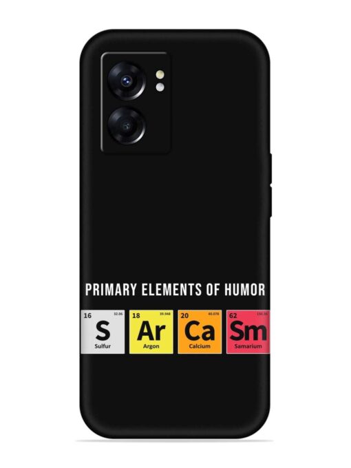 Primary Elements Humor Embossed Soft Silicone Case for Oppo A57 (5G) Zapvi