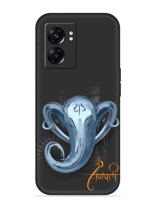 Illustration Lord Ganpati Embossed Soft Silicone Case for Oppo A57 (5G) Zapvi