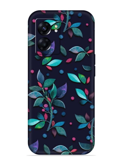 Decorative Watercolor Flower Embossed Soft Silicone Case for Oppo A57 (5G) Zapvi